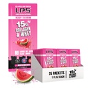 Nutritional Designs LPS Liquid Collagen & Whey Protein Supplement - ei-GMO Drink, sokeriton - edistää terve iho & hiusten miesten & naisten, vesimeloni, yksi tarjoilu (25 Packets)