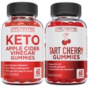 60 Keto Apple Siideri Viinietikka Gummies Advanced Weight Loss + 60 Tart Cherry Gummies kanssa sellerin siemenuute