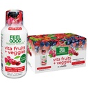 FeelGood Superfoods Vita Fruits and Veggys Immuunituki Shot Lisäravinteet, Fruit Punch Flavor, pakkaus 10 Immuniteetti laukausta, Immuunijärjestelmän Booster Drink Made with 25 Organic Fruit & Vihannekset