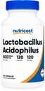 Nutricost Lactobacillus Acidophilus 500 miljoonaa PMY per serving (120 kapselia)