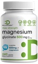 Max Vahvuus Magnesium Glycinate 500 mg per annos, 240 kapselia ... 100% kelated for easy Absorption ...