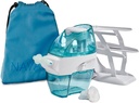 Navage Deluxe Bundle Nasal kastelujärjestelmä - Saline Nasal huuhtelupakkaus 1 nenän puhdistusaine, 20 suolakapselia, Sky Blue Travel Bag ja 1 Countertop Caddy...