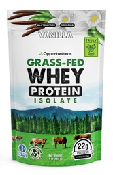 Opportuniteas Grass Fed Vanilla Whey Protein Isolate Powder - 22g Protein Powder ilman keinotekoisia makeuttajia, Hormonittomia lehmiä, ei GMO - 1lb