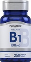 Piping Rock Vitamiini B1 100 mg ... 250 tablettia...