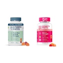 SmartyPants Naisten ja Teini Guy Multivitamiini Gummies Bundle: Omega 3 (DHA/EPA), Metyylifolaatti, CoQ10, D3, C-vitamiini, B12, B6, A-vitamiini, K & Sinkki, Gluteeniton (30 päivän tarjonta)