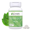 EZ Sulat Selvitettävä KSM-66 Ashwagandha, 300 mg, sokeriton, stressi, uni ja mieliala tuki täydentää, 30 päivän tarjonta, piparminttu Chill-Flavor - 1 pakkaus