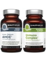 Elämän laatu AHCC Kinoko Platinum Mushroom Extract ja immuno Complex Featuring C-vitamiini - Ultimate Immuuni tuki Bundle