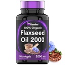 tnvitamiinit Organic Pellavaöljy Softgels: 2000 mg - 90 Softgels 