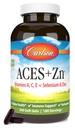 Carlson - ACES + Zn, A-, C-, E- ja Selenium & Sinkki-, monivitamiini-, sinkki-, solu- ja immuunituki-, seleeni-, monivitamiini-, antioksidantti-, 360 Softgel-,