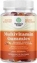 Monivitamiini Gummy aikuisille - Hal Multivitamiini Gummy B12 Biotiini - Liivate vapaa Gummy Multivitamiinit miehille ja naisille - Vitamiini Gummy Sinkki ja D-vitamiini - ei-GMO gluteeniton - 90
