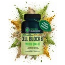 CLEAN MACHINE Cell Block 80 - Natural Vegan Testosteroni Support Supplement, Estrogeeni, DHT & Cortisol Blocker - Eturauhasen terveys täydentää KSM-66 Ashwagandha - 60 Kasvismyssyt