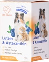 Lutein koirille ja kissan silmät täydentää Astaksantiini Kaikki Natural Ingredient Human Grade Tuki Tear Stain Immuuni,Lutein Lähde USA, Enhance Vision Health hapettumisenestoaineet- 2,8 Oz