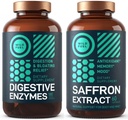 WILD POLTTOAINE Dgestive Enzymes ja Saffron Extract kapselit Ruokavalio Bundle
