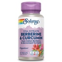 SOLARAY Berberiini & Curcumin - Berberiini Turmeerinen täydentää 20% Micronized Curcumin alkaen Turmeerinen juuri - Kasviperäisten hyvinvointi tuki - Ei-GMO, Vegan, Gluteeniton, 60 päivän takuu, 60 tarjoilua