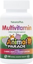 NaturesPlus Animal Parade Lasten pureskeltava monivitamiini - 180 Animal-muotoinen tabletti, pakkaus 3 - Natural Assorted Flavors - Vegan, Gluteeniton - 270 Tarjoilut yhteensä