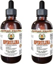 Spirulina Alkoholiton nesteuute, Organic Spirulina (Arthrospira platensis) Kuivattu Algae Glycerite Natural Herbal Supplement, Havaiji Pharm, USA 2x2 fl.oz