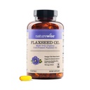NatureWise Pellavaöljy 1200 mg, Fish Free Omega 3 6 9 kanssa 720mg ALA, ruokavalio täydentää Heart Health Support - Organic, Cold Pressed, non-GMO - 120 Softgels[4-Kuukausi tarjonta]