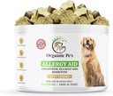 Herbal Dog Allergy Relief with SEA KELP - Colostrum - QUERCETIN - Sienet - Omega + 11 Natural Allergia Relief Yrtit - Pehmeät purukumit iholle ja sesonkille