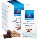 Equilife Daily Nutritional Support, All-in-One Multivitamiini Aterian korvaaminen, puhdas suklaamaku, 15G Kasviproteiini, tukee yleistä hyvinvointia lukien energia, digestio, & iho, 14 pakkaus