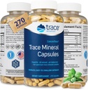 Trace Minerals Low-Sodium Concentrace kapselit - täydentää tukea Luun terveys & kehon energia - terve Hydration & Electrolyte tuki täydentää - 270 kapselia (90 tarjoilua