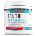 Totuus ravitsemus Vegaani BCAA Powder- 2:1:1 suhde Natural BCAAs Aminohapot Powder for Energy, Lihas Building, Post Trenout Recovery Drink for Muscle Recovery (punainen vadelma, 30 tarjoilua)
