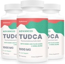 TUDCA Liver Supplements 1000mg - 180 Vegan Kapselit,Milk Thistle Herbal Blend kanssa Fulvic ja Humira maksa, Ruoansulatuselimistö