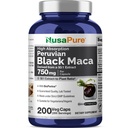NusaPure Musta Maca Root 50:1 uute, 750 mg vastaten 37500 mg 200 kasvisper Caps (Vegaani, muu kuin GMO)