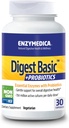 Enzymedica - Digest Basic + Probiootit, Essential Digestive Enzymes Probiootit, 30 kapselia FFP