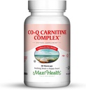 Maxi Health Coq Carnitine Complex - Coenzyme Q10 & L-karnitiini - Heart Health - 60 kapselia - Kosher (CAR)