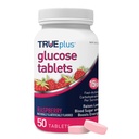 TRUEplus® Glukoositabletit, vadelmamamaku - 50ct