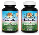Yerba Prima Great Plains Bentonite Clay Caps Plus Herbal Detox (Pack of 2) - Ruokaluokka - Maksan ja Colon Cleanse Supplement Kapselit