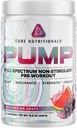 Core Nutritionals Pump Full- Spectrum Non-Stimulant Pre-Workout, N03T Nitraatti, Peak02, Alpha GPC, suurin pumppu, vahvuus, ja suorituskyky 20 tarjoiluja (Watermelon Grape)