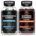 Tehokas NUTRA Ashwagandha Gummies & Saffron Gummies