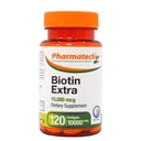 Biotiini vitamiini hiusten kasvua, Biotiini 10000 mcg, parantaa ihon ja kynsien laatua, B-vitamiini7, täydentää naisten, Gluteeniton, 120 Softgels