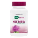 Natures Plus Herbal Actives Milk Thistle, Advanced Release - 500mg, 80% Silemarin, 30 Kasvisruokaa - Gluteeniton - 30 tarjoilua