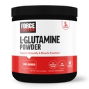 FORCE FACTOR L-Glutamiini Powder for Post Trenout Recovery, Lihasten Recovery, Terve Lihastoiminta, ja Immuniteetti, 5000 mg/5g Glutamiini Supplement, Vegan, ei-GMO, 60 Servings