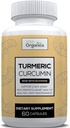 Kurkuma Curcumin 1300mg - Ekstra-vahvuus nivelten ja tulehdusten tuki - korkea imeytyminen Black Pepper Extract - 95% Curcuminoidit yhteinen tuki täydentää - 60 kapselia