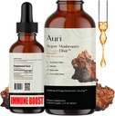 Auri Super Chaga Elixir - Mushroom Superfood Liquid Superfood Supplement Full Spectrum Immuuni Tuki Oksidatiivinen Stressi ja Energy Lift - Chaga Tincture 60ml