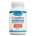 EuroMedica Curaphen Extra Strength - Curcumin & Boswellia täydennysosa tervettä verenkiertoa tukea - Turmeerinen täydentää tukea nivelet, lihasten terveys & Endorphin tuotanto - 60 tablettia