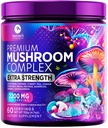Sieni Supplement Powder 2200mg - 11 in 1 Complex Formula Powder with Organic Lions Mane, Reishi, Cordyceps, Chaga, Turkey Tail Mushroom Extract Supplement for Memory & Brain Support - 60 Servings