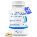 FolateMaxx L-Metyylifolaatti 15 mg 90 kapselia ... Ammattimainen aktiivinen metyylifolaatti 5- MTHF- täydennysosa ...