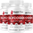 (3 pakkaus) Super Flow Glycogen - Superflow Glycogen tukikapselit, Super Flow, Glycogen Tuki Super Flow, Virallinen SupperFlow Glycogen Tuki, Super Flow Glyco Optimizer, 90 kapselia 3 kuukautta
