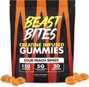 BEAST BITES - Creatine infused Gummies - 5g Creapure Creatiini Monohydraatti per Serving - NSF Certified for Sport - 30 Palvelimet