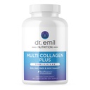 DR. EMIL NUTRITION Naisten Multi Collagen pillereitä . Kollageeni täydentää tukea hiukset, iho, kynnet, & nivelet. Hydrolysoitu kollageeni täydentää tyypit I, II, III, V & X 180 kapselia