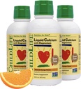 ChildLife Essentials Liquid Calcium Supplement for Kids - Vauva Kalsium magnesium, sinkki, ja D3-vitamiini - Orange Flavor, 16 fl oz (3 pakkaus)