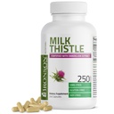 Bronson Milk Thistle Silymarin Marianum & Voikukka Juuri Maksan terveys tuki, antioksidantti tuki, detox, 250 kapselia