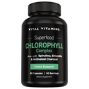 Vitamiinit Klorofylli pillerit - Body Deodorizing Supplement - Valmistettu Spirulina, Klorella, Organic Persilja, Mint, & Aktivoitu Charcoal - Defeat Odor Luonnollisesti - naisille ja miehille - 60 kapselia