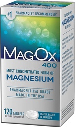 Mag-Ox 400 Magnesium Supplement - 120 tablettia, 4 tabletin pakkaus