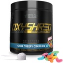 EHP Labs OxyShred Hardcore Super Dosed Pre Treenout Powder - Preworkout Powder with L Glutamiini & Acetyl L Carnitine, Energy Boost Drink - 275 mg kofeiini - Sour Crawlies, 40 tarjoilua