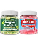 Vegaani Omega 3 Gummies + Butyrate Gummies Sugar Free